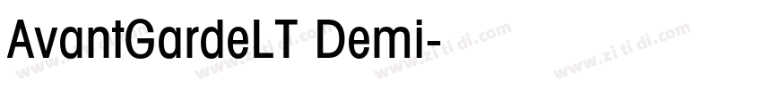 AvantGardeLT Demi字体转换